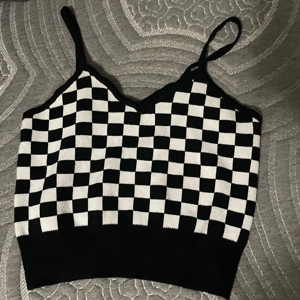 Checkered tank top